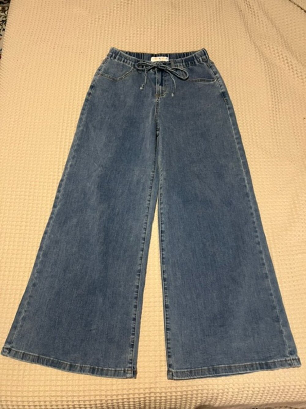 NWOT Haven Grace Wide Leg Drawstring Jeans
